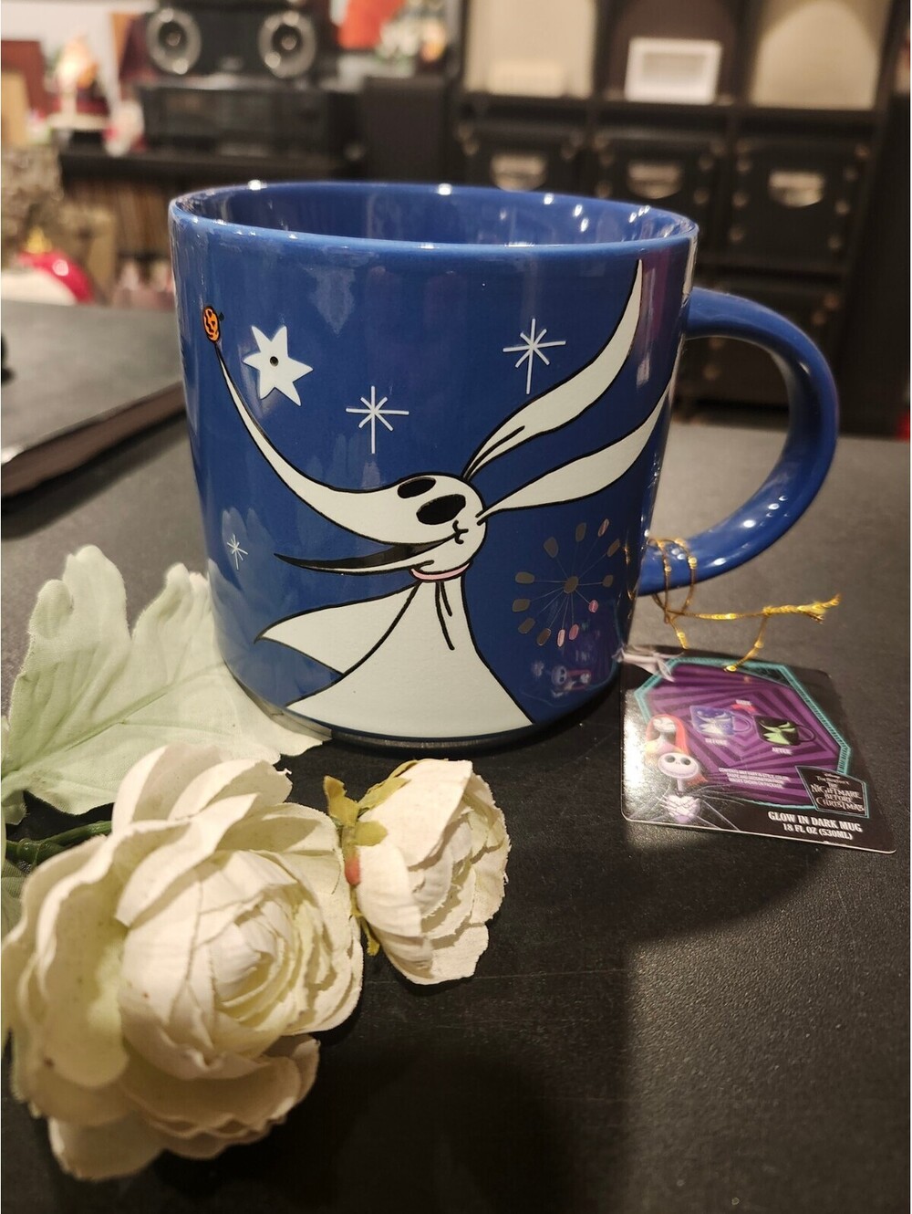 Tim Burton's Nightmare Before Christmas ZERO 2025 Glow In The Dark 18oz Mug NWT